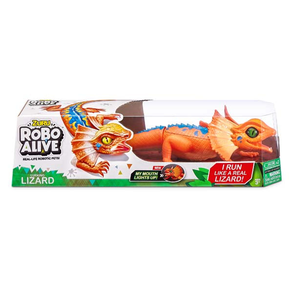 Robo Alive Light-Up Lizard Orange