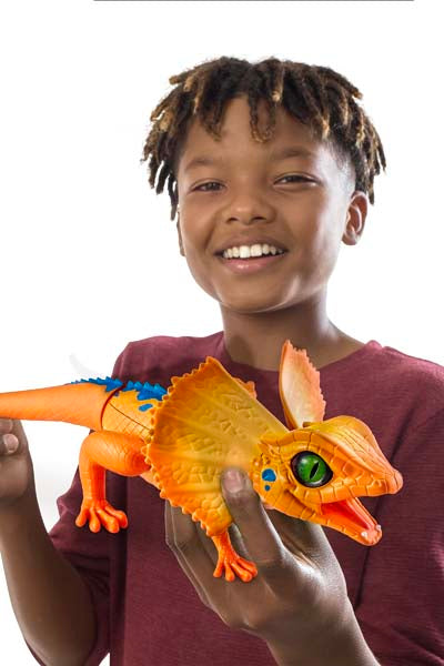 Robo Alive Light-Up Lizard Orange
