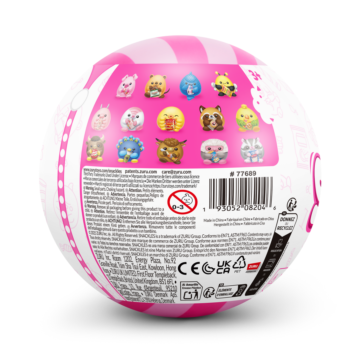 ZURU Snackles Core Licensed 5" Capsule WAVE 3  assorted