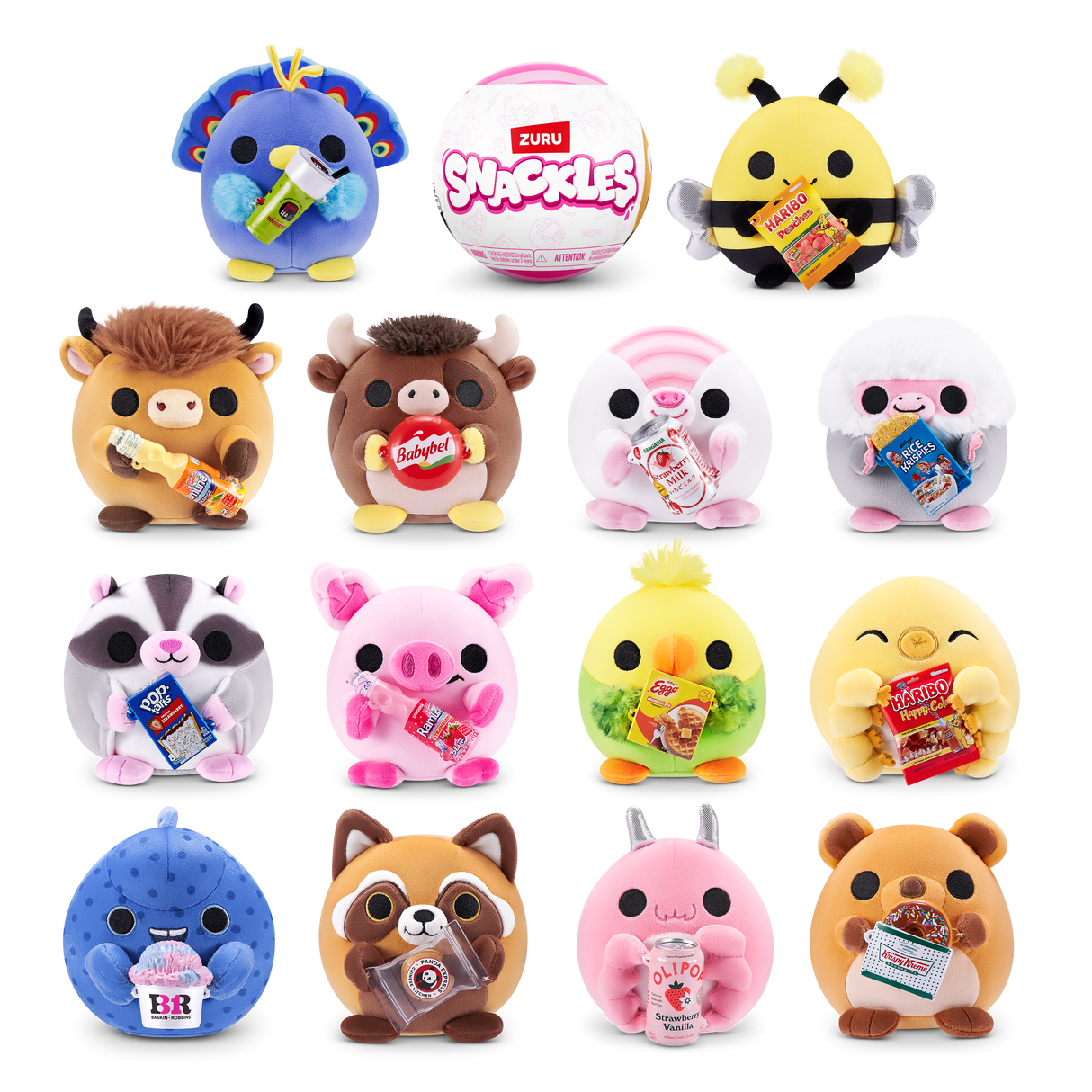 ZURU Snackles Core Licensed 5" Capsule WAVE 3  assorted
