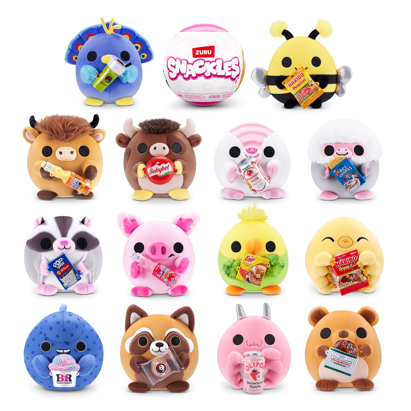 ZURU Snackles Core Licensed 5" Capsule WAVE 3  assorted