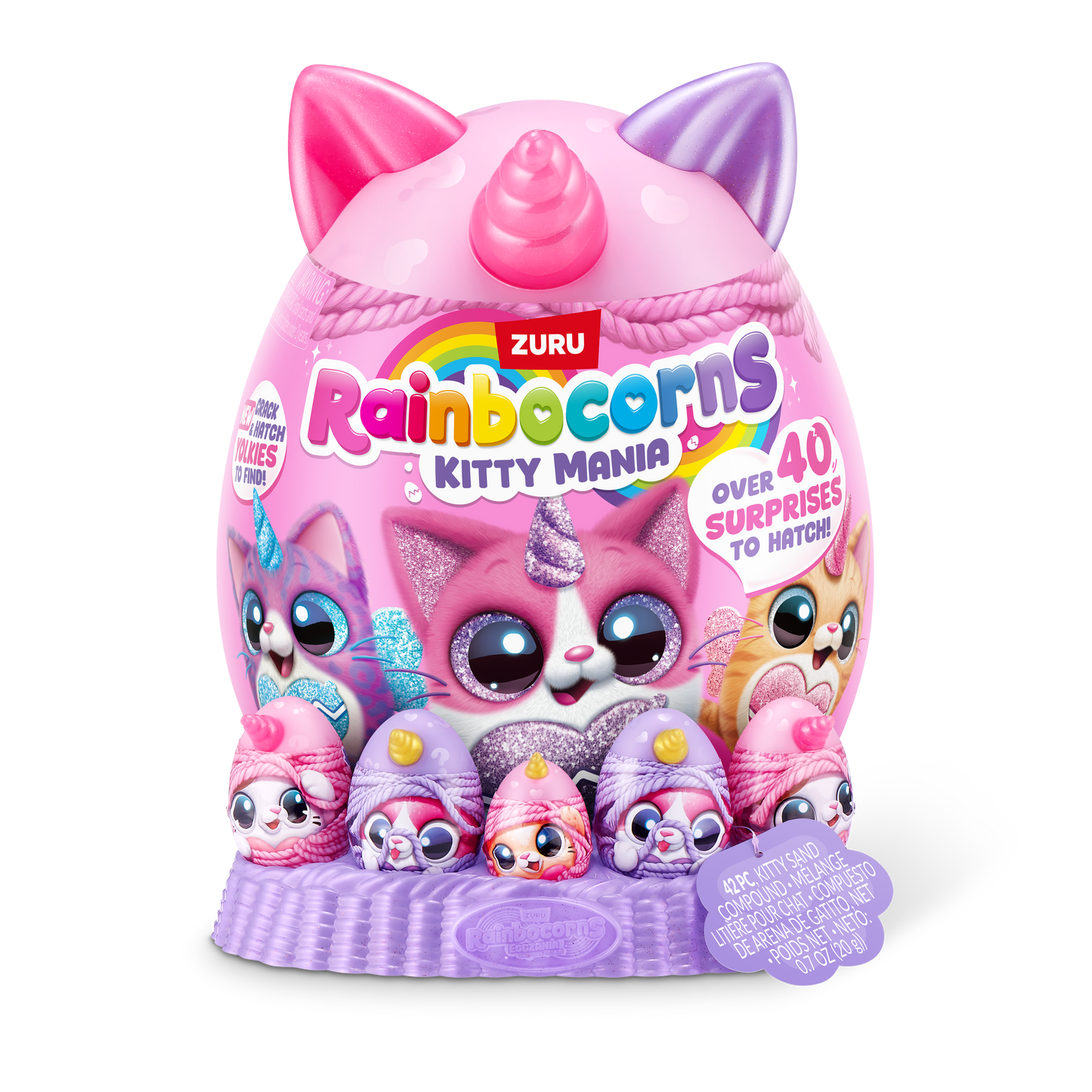 ZURU Rainbocorns Eggzania Kittymania Assorted