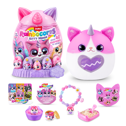 ZURU Rainbocorns Eggzania Kittymania Assorted