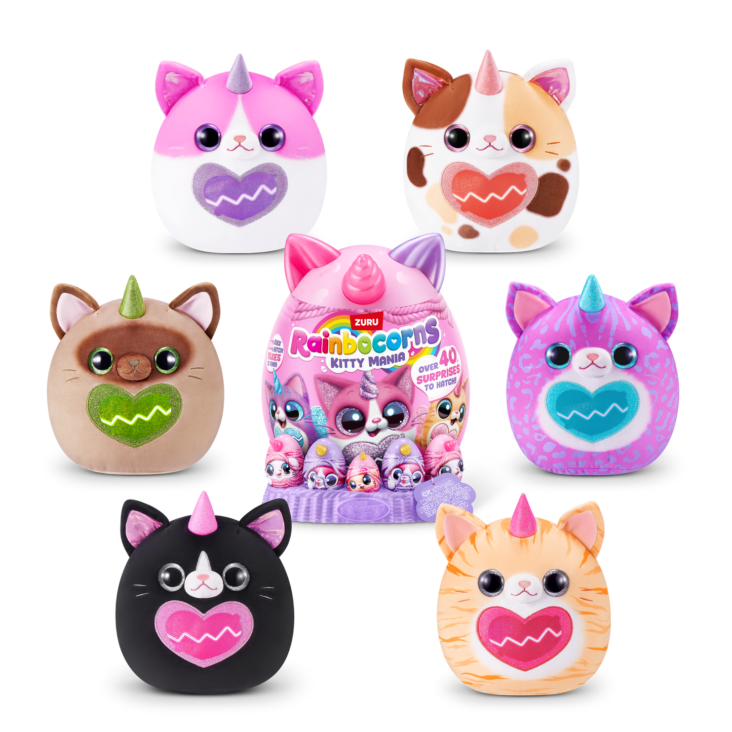 ZURU Rainbocorns Eggzania Kittymania Assorted