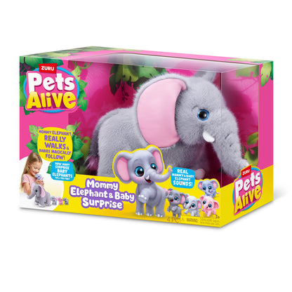 Pets Alive Mama Elephant & Baby Surprise