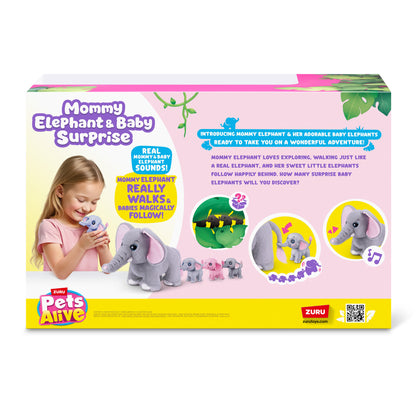 Pets Alive Mama Elephant & Baby Surprise