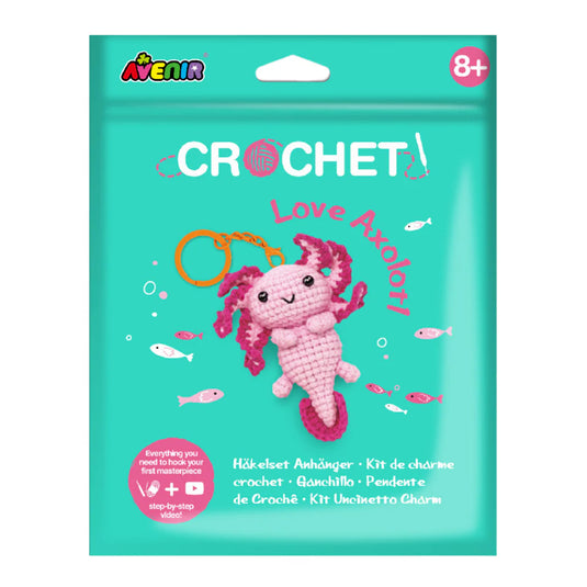 Avenir Crochet Keychain Love Axolotl