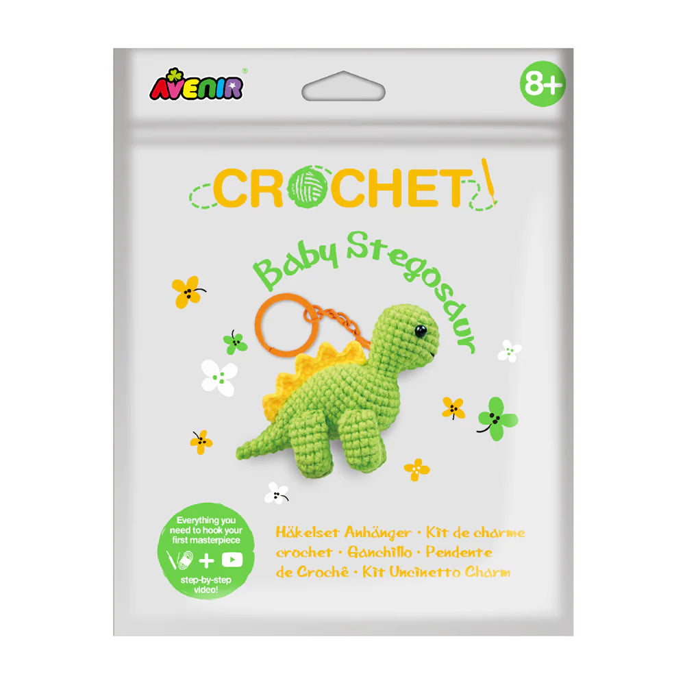 Avenir Crochet Keychain Baby Stegosaur