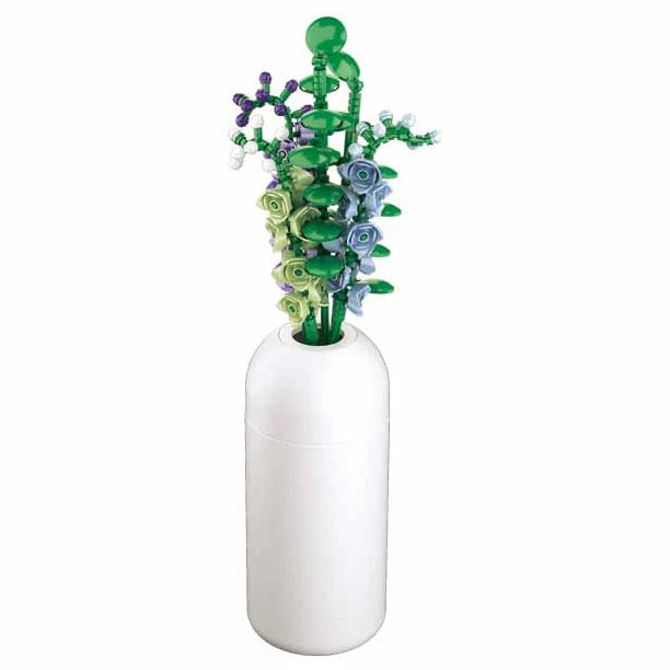 Sluban Rocket larkspur with diy vase 222 pcs