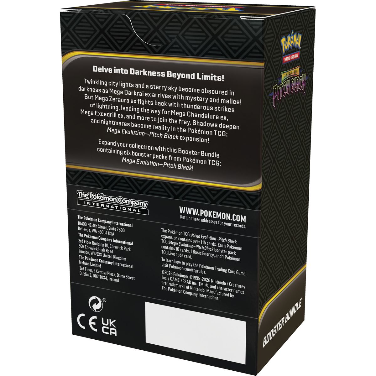 Pokemon TCG Mega Evolutions 5 Pitch Black Booster Bundle