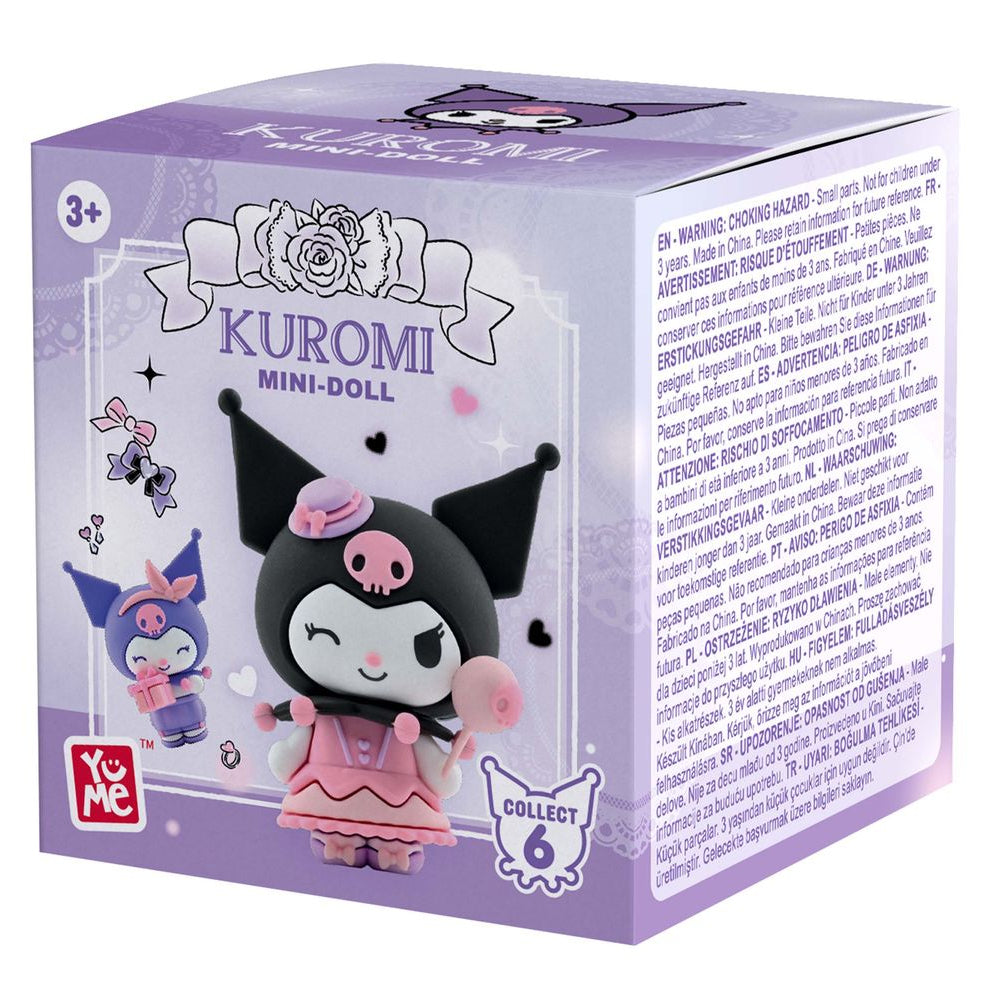 YuMe Hello Kitty and Friends 5cm Mini-Doll Kuromi Birthday Party Series