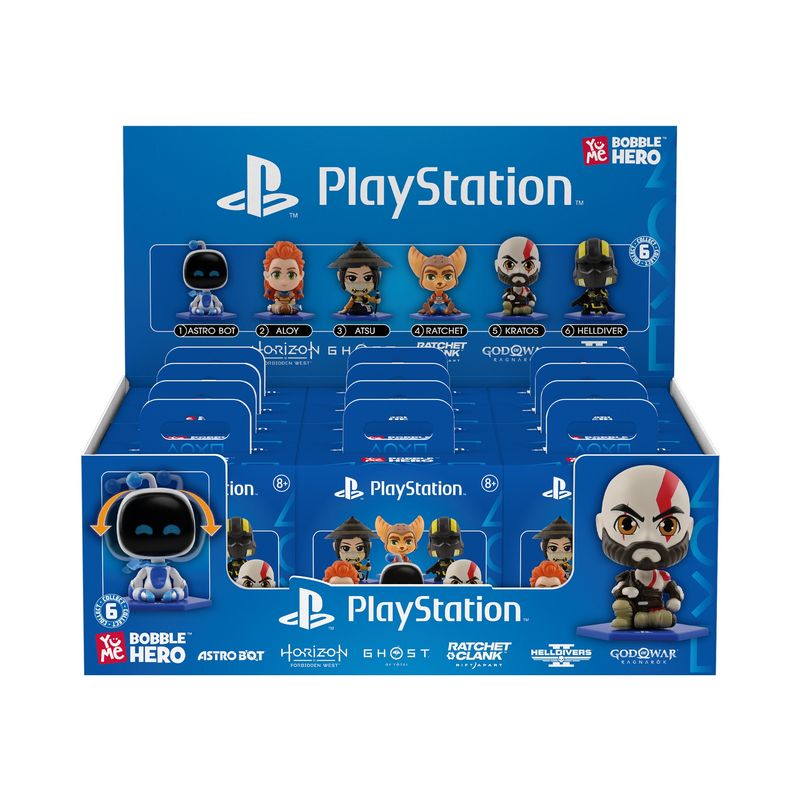 Unbox the excitement with the YuMe Sony PlayStation Bobble Hero Blind Box Series 1.