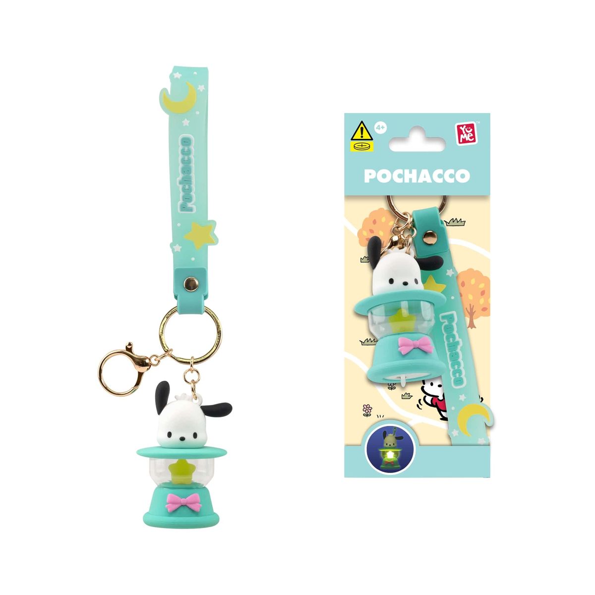 YuMe Hello Kitty and Friends Keychain and Strap Light-Up Camping Lamp Series Pochacco