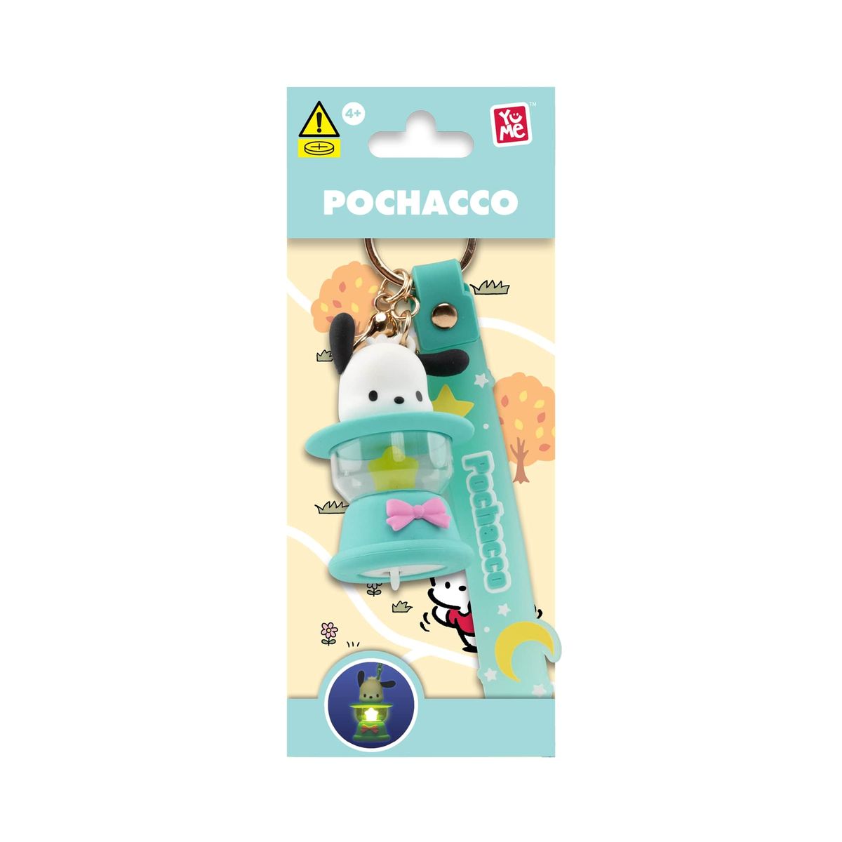 YuMe Hello Kitty and Friends Keychain and Strap Light-Up Camping Lamp Series Pochacco