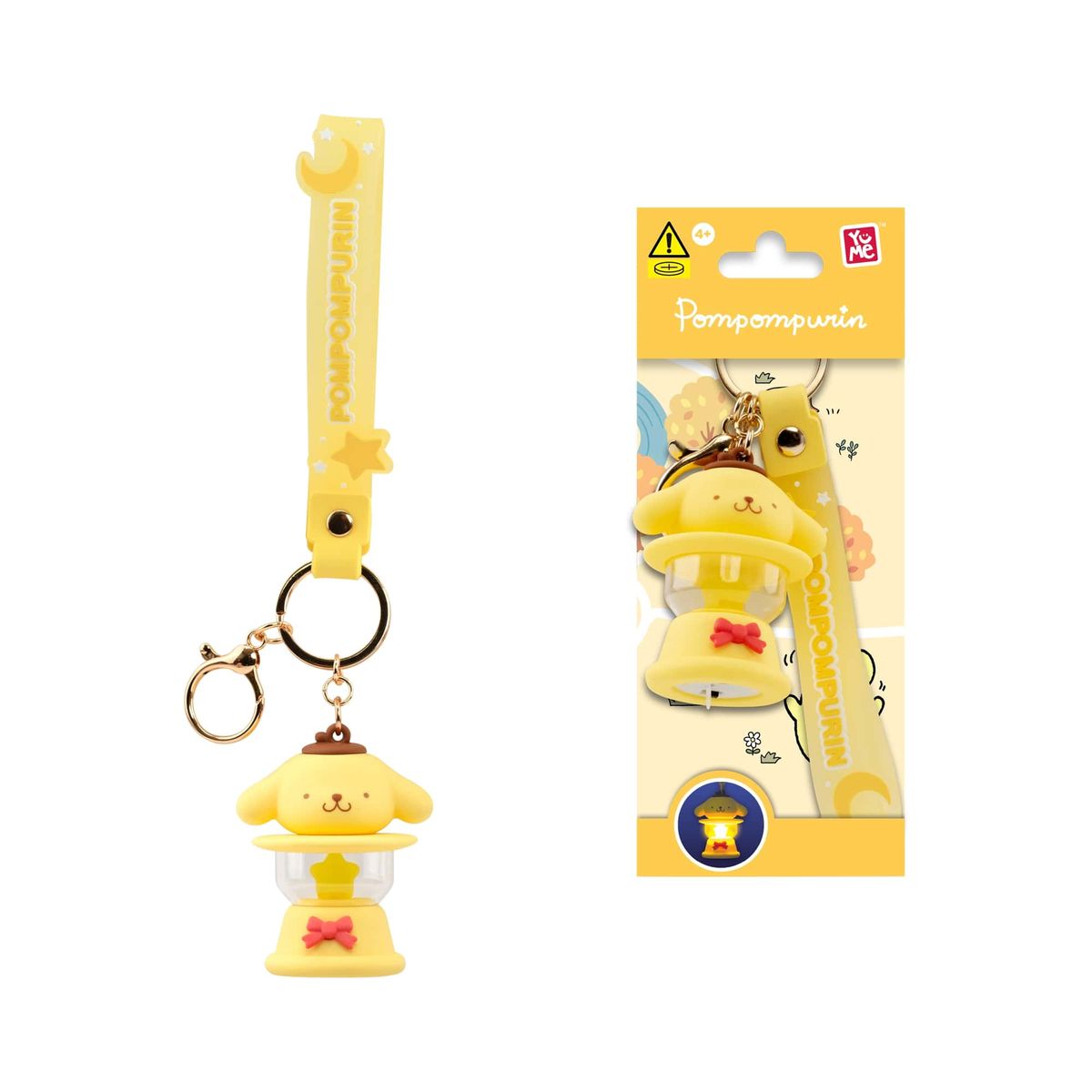 YuMe Hello Kitty and Friends Keychain and Strap Light-Up Camping Lamp Series Pompompurin