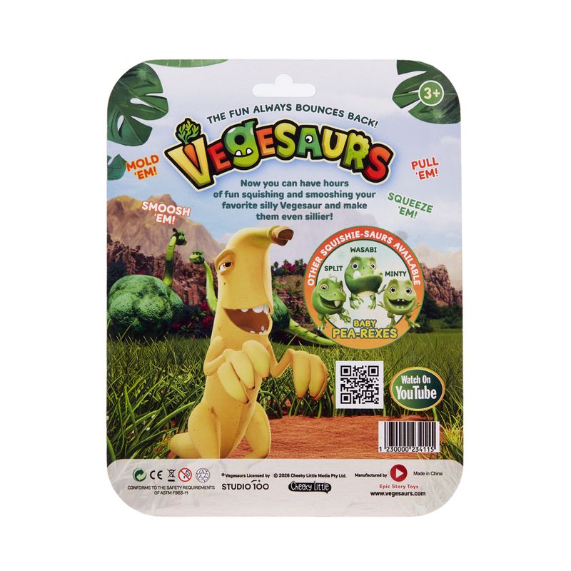 Vegesaurs Squishie-saurs Bananaraptor Sleepy