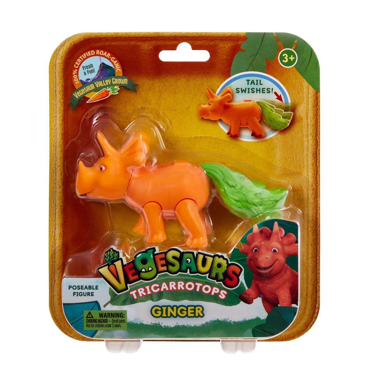 Vegesaurs 3 inch figures Tricarrotops Ginger
