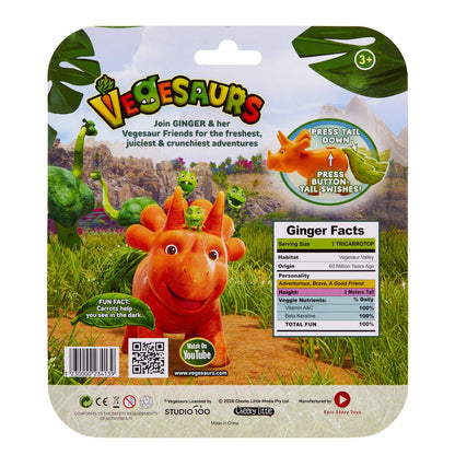 Vegesaurs 3 inch figures Tricarrotops Ginger