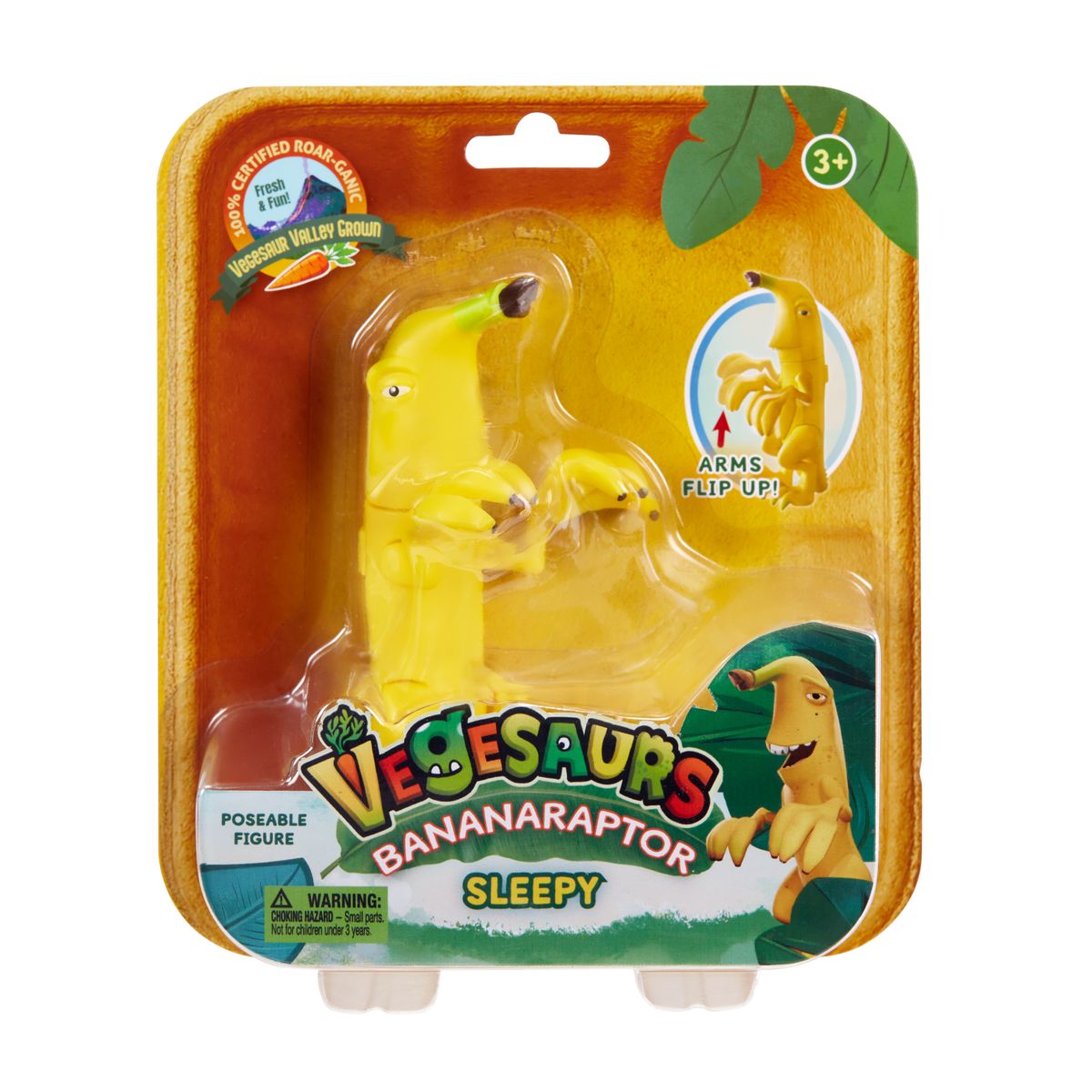 Vegesaurs 3 inch figures Bananaraptor Sleepy