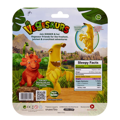 Vegesaurs 3 inch figures Bananaraptor Sleepy