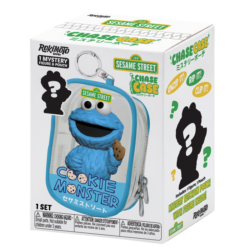 Unbox surprise Sesame Street characters with the Rokimoto Chase Case Mystery Collectible series.