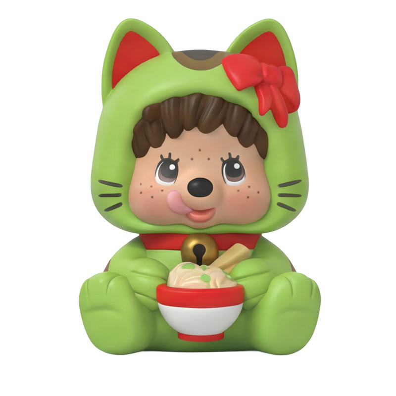 Rokimoto Monchhichi Lucky Cat Mystery Collectible