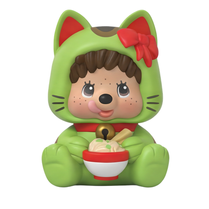 Rokimoto Monchhichi Lucky Cat Mystery Collectible