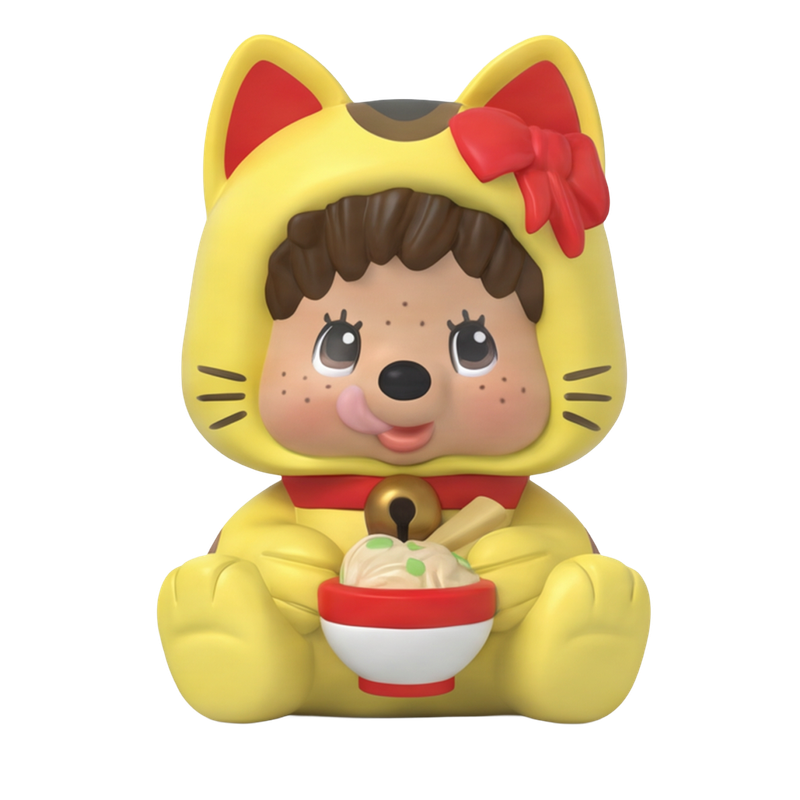 Rokimoto Monchhichi Lucky Cat Mystery Collectible