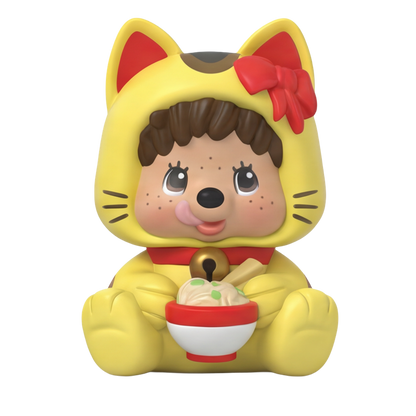 Rokimoto Monchhichi Lucky Cat Mystery Collectible