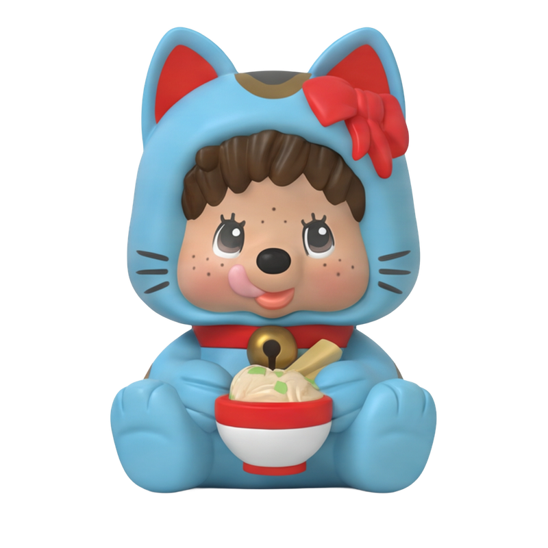 Rokimoto Monchhichi Lucky Cat Mystery Collectible