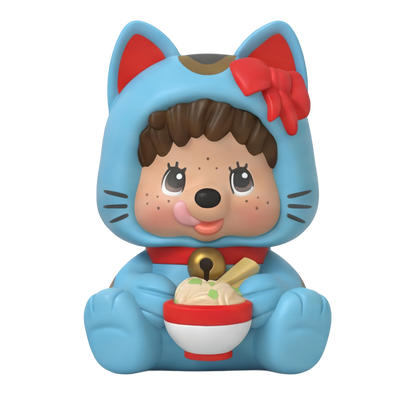 Rokimoto Monchhichi Lucky Cat Mystery Collectible