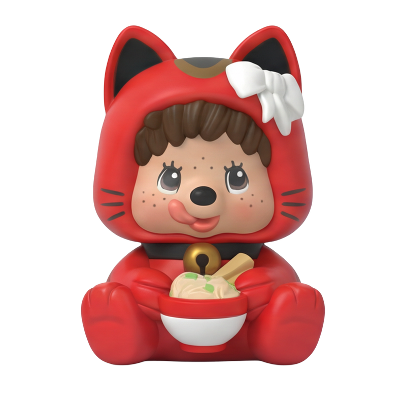 Rokimoto Monchhichi Lucky Cat Mystery Collectible