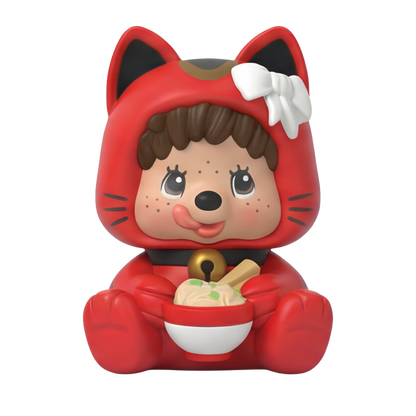 Rokimoto Monchhichi Lucky Cat Mystery Collectible