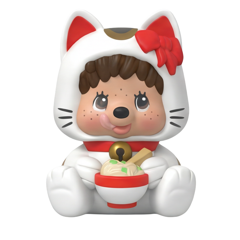 Rokimoto Monchhichi Lucky Cat Mystery Collectible