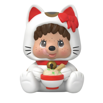 Rokimoto Monchhichi Lucky Cat Mystery Collectible