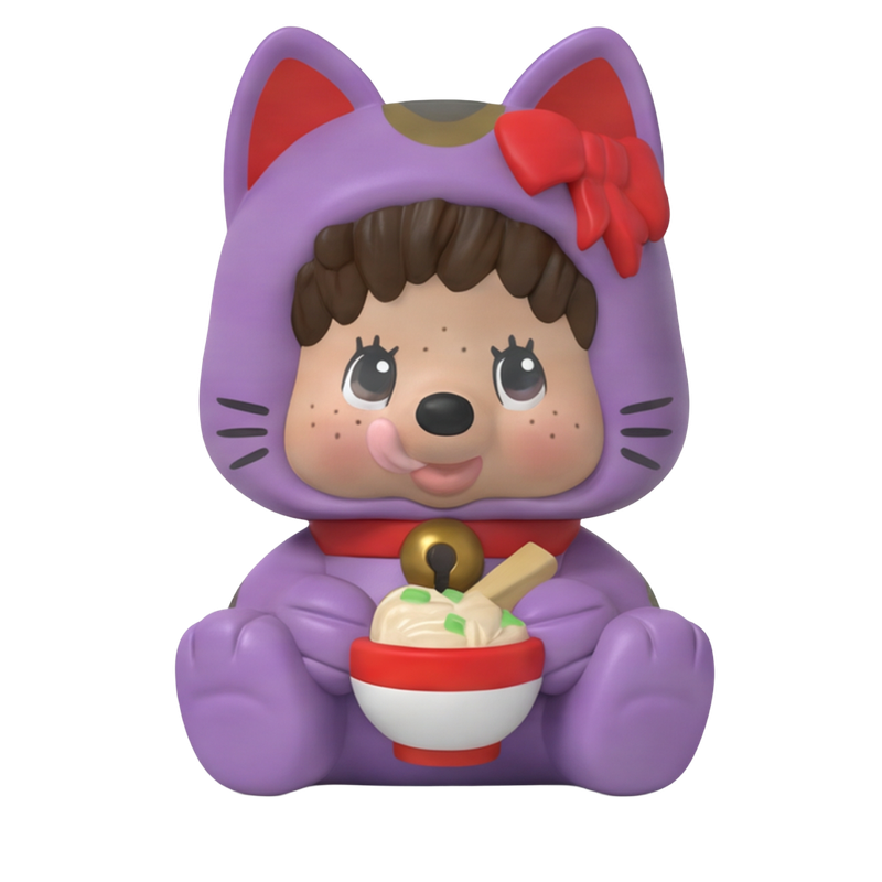 Rokimoto Monchhichi Lucky Cat Mystery Collectible