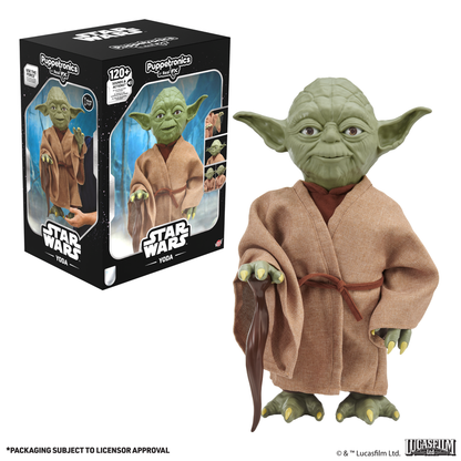 Bring the legendary Jedi Master to life with the Star Wars Yoda Puppetronic by RealFX