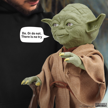 Create unforgettable galactic adventures with this interactive Yoda Puppetronic collectible.