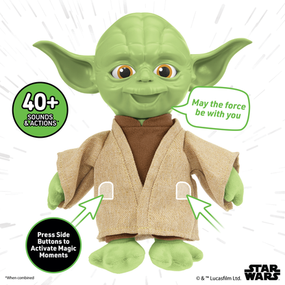 Perfect for young Jedi, this cuddly Yoda plush combines comfort, character, and Star Wars fun.