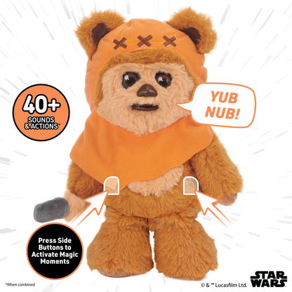 Perfect for Star Wars fans, this soft Wicket W. Warrick plush is ready for cuddles and galactic adventures