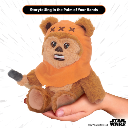 A must-have Star Wars collectible featuring Wicket W. Warrick in an adorable and interactive plush design