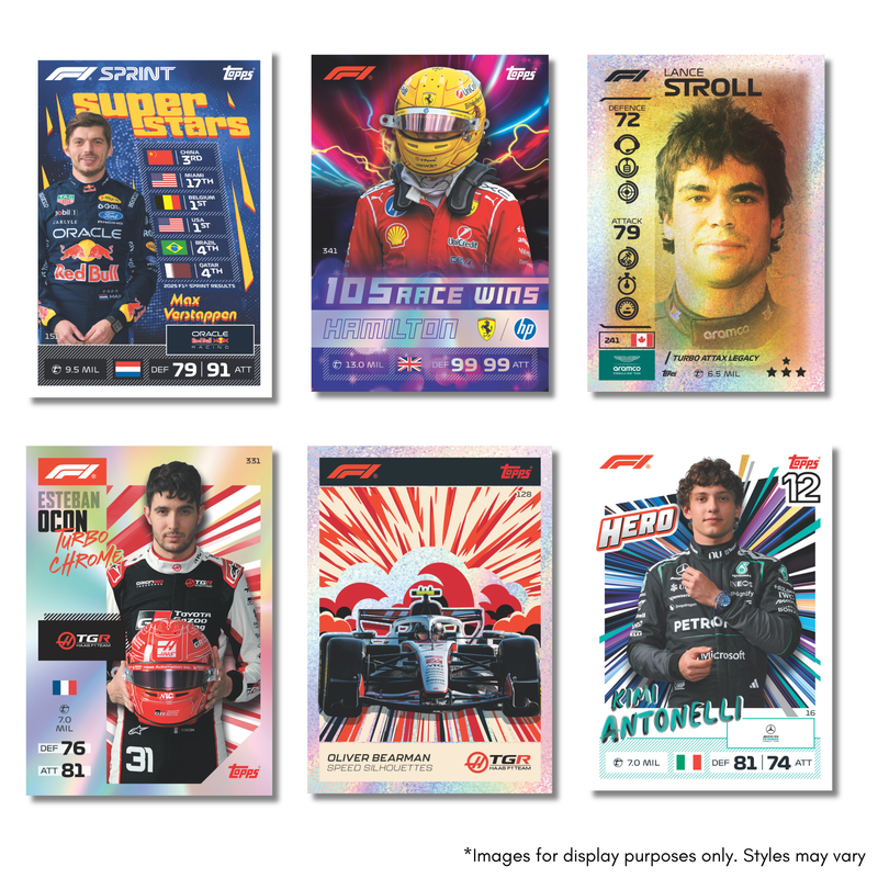 F1 Topps Turbo Attax 2026 Trading Cards