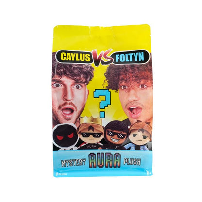 Unbox the excitement with the Caylus Vs. Foltyn Mystery 11" Mystery Plush and discover a surprise character.