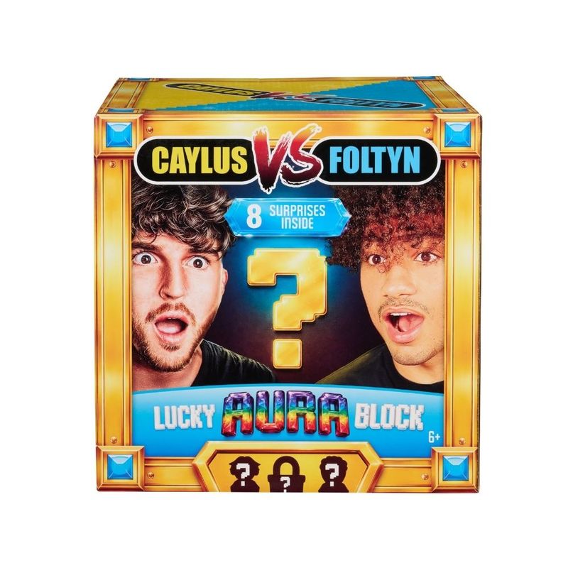 Unlock the excitement with the Caylus Vs. Foltyn Mystery Big Lucky Block full of surprise collectibles.
