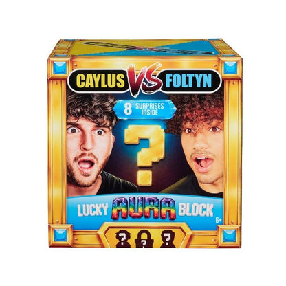 Unlock the excitement with the Caylus Vs. Foltyn Mystery Big Lucky Block full of surprise collectibles.