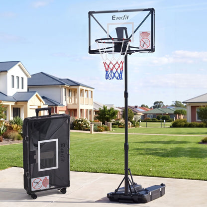 Everfit Foldable Portable Basketball Hoop System Adjustable Full Stand 2.07m