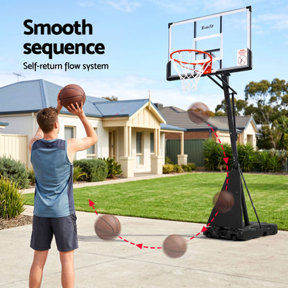 Everfit 3.05M Basketball Hoop Stand System Portable Height Adjustable Net Ring