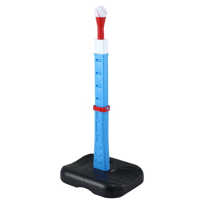 Keezi Kids Basketball Hoop Stand Baseball Set Adjustable Height Sports Toys Blue