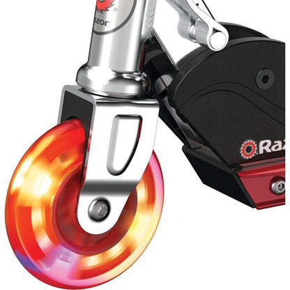Razor S Scooter with Light Up Features for Kids Outdoor Riding