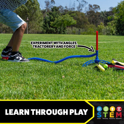 The StompRocket Jr Multicolor 6 Rockets set delivers high-flying outdoor fun with easy-to-launch foam rockets and endless action.
